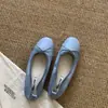 Mocasines planos elegantes y de moda con lazo, zapatos de mujer de corte bajo, estilo retro de noche, nuevo modelo de verano 2026