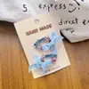 Nuevo Estilo de Verano Pinza para el Cabello de Puntos y Estrella de Cinco Puntas para Bebés, Pasador Fresco y Sencillo para Niñas, Accesorio para el Cabello para la Frente y el Flequillo Lateral