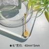 Cadena Colgante Zakiram de Diamante Incrustado en Oro Antiguo Pulsera Tobillera a Juego para Pareja Hecha a Mano DIY Accesorios al por Mayor