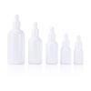 Botella de porcelana blanca para aceite esencial 10 15 30 50 100ml Botella con gotero de Jade Blanco botella para esencia líquida botella de vidrio a prueba de luz