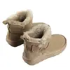 2026 Nuevo Estilo de Invierno Botas de Nieve Gruesas, Forradas de Polar, Modernas, Versátiles y Cálidas para Mujer, Botines Cortos Slip-On de Suela Gruesa que Aumentan la Altura