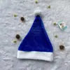 Decoraciones Navideñas Sombreros Navideños de Peluche Transfronterizos Coloridos Rojo Azul Morado Café Amarillo Rosa Verde Felpa Corta Regalos de Navidad