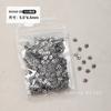 Paquete al por mayor de Accesorios para Uñas de Aleación, Plata Antigua Retro Dulce-Cool Cruz 3D y Estrella de Cinco Puntas Decoraciones Metálicas para Uñas