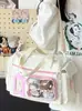 Bolsa Transversal Estilo Anime para Dor, Natação, Yoga, Esportes, Bolsa de Armazenamento Casual Leve Grande Capacidade Bolsa de Ombro para Viagem