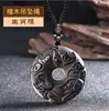 Collar con Colgante de Hebilla de la Paz de Obsidiana Hielo Signo del Zodíaco para Hombre Collar para Mujer Año del Zodíaco Tigre Colgante Patronus
