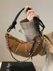 Bolso Texturizado Transfronterizo para Mujer Gran Capacidad 2025 Nuevo Estilo Retro Bolso Cruzado Croissant para el Trabajo y los Viajes Diarios Bolso Dumpling
