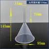 Funil Plástico Triangular de Gargalo Curto de Vidro Laboratório Cônico Resistente a Altas Temperaturas Mecanismo Suporte de Funil Espessado 60mm 90mm
