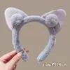 Tiara de pelúcia doce de desenho animado fofa, presilha de cabelo de animal requintada de alta qualidade, acessório de cabelo de tiara de alta coroa estilo delicado para mulheres