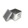 Caja Metálica Cuadrada con Cierre a Presión para Guardar Café, Dulces, Té, Caja Metálica con Cierre, Molde Metálico para Pastel de Piña con Pestillo