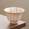 Forno Ru Bege Glacê de Banha Caneca Mestra Cerâmica Pequena Xícara de Chá Uso Pessoal Conjunto de Chá Kung Fu Xícara de Degustação Tigela de Chá Xícara Única