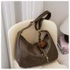 Bolso bandolera de alta gama para mujer para ir al trabajo, otoño e invierno 2024, bolso de hombro Maillard para mujer, bolso tote de gran capacidad