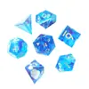 Dados de Resina Jogo de Mesa DND Dungeons & Dragons COC Roleplaying TRPG Cthulhu Poliédricos D4-D20 Conjunto de 7 Peças