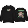 Sudadera de Manga Larga Estampada con Letras de Comercio Exterior Holgada Otoño e Invierno Prenda Base Sudadera de Manga Larga Talla Grande