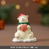 Resina de Natal Mochila para Idosos Boneco de Neve Pequenos Animais Enfeites Decorações Fofas para Casa Presentes de Natal para Mesa