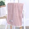 Toalla de forro polar de coral al por mayor para el hogar para adultos suave toalla de limpieza absorbente forro polar de coral toalla de regalo LOGO imprimible