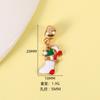 Corona de bricolaje, campana de pingüino, calcetín navideño, aceite de aleación, accesorios de joyería, collar, llavero, colgante, accesorios colgantes