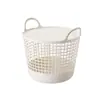 Cesta de Almacenamiento de Plástico Prefabricada del Fabricante Cesta de Lavandería de Estilo Japonés Cesta Grande para Ropa Sucia con Tapa Cesta de Almacenamiento Hueca Portátil