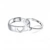 Amazon Transfronterizo Nuevo Producto Caliente Anillo de Pareja Promesa en Forma de Corazón Te Amo Accesorios Anillo Femenino Regalo de San Valentín