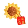 Regalo de Graduación Que Ganó el Primer Lugar: Broche Accesorio de Girasol Artificial Tejido a Mano, Regalo para Animar el Examen de Ingreso a la Preparatoria