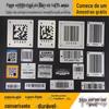 Placa de identificação de código de barras de metal personalizada em aço inoxidável com código QR, placa de alumínio resistente a altas temperaturas e desgaste, gravação a laser