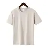Camiseta de Manga Corta, Cuello Redondo, Algodón Puro Pesado de Color Sólido Holgada Cultural para Hombre, Camiseta con Mangas Cortas, en Stock para Hombre