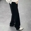 Pantalones Largos Casuales Rectos Versátiles de Peso Pesado Americanos para Hombre Primavera 2026 Nuevos Sueltos Grises Deportivos Largos