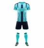 Conjunto de uniforme de fútbol transpirable de secado rápido para adolescentes y estudiantes uniforme de equipo de entrenamiento de fútbol infantil uniforme de competición D8106