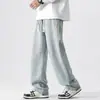 Jeans Retro Preto Masculino Primavera Outono Novo Estilo Marca Americana Tendência Solto Perna Larga Perna Reta Caimento Casual Calças Longas Masculino