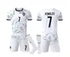 25-26 Portugal Visitante Blanco No. Camiseta de Fútbol 7 de C Ronaldo para Niños y Adultos, Tallas 14-3XL