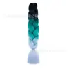 Fibra química de tres colores, cuatro colores, cinco colores, degradado, seda de alta temperatura, trenza grande, trenza jumbo, trenza burbuja, material para trenzas de cabello