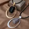 Colgante Circular Transfronterizo con Diseño de Nudo Protector, Colgante de Diseño Circular Vintage, Cadena para Clavícula, Collar Versátil de Nicho