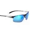 Nuevas gafas de sol polarizadas de aluminio y magnesio para hombre, gafas de sol de moda con media montura, gafas de sol para deportes al aire libre y ciclismo, protección UV