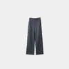 Pantalones de Mujer Zhengzhou Invierno 2025 Nuevos de Cintura Alta Sueltos Adelgazantes Caída Suave Lana Versátiles para el Trayecto