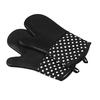 300 C Horno de Microondas Largo Anti-quemaduras Aislamiento Térmico Alta Temperatura Antideslizante Guantes de Silicona Horno Horneado Fábrica Outlet