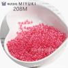 Cuentas de Cristal Semilla Yuxing Importadas de Japón, Transparentes Teñidas en el Núcleo, 1.5/2/3 mm, para Manualidades DIY, Bisutería y Materiales para Pulseras