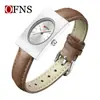 Reloj de Aleación Ofns es Compacto y Exquisito, Reloj de Cuarzo para Mujer Estilo Negocios con Patrón Rayos de Sol, Reloj Simple Cuadrado, Venta Directa