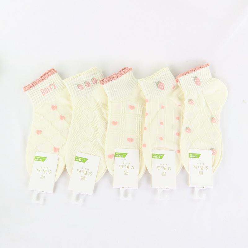 丝贝尔运动女船袜 白色.JPG