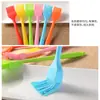 Set de Pinceles de Silicona de Mango Largo Transfronterizo para Hornear, Crema y Mantequilla; Cepillo Resistente a Altas Temperaturas y que No Suelta Pelos para Salsas y Barbacoa