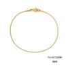 Pulseira de Corrente Cobra Redonda Estilo Coreano, Aço Titânio Banhado a Ouro 14K, Pulseira Tendência para Casal, Joias para Atacado Transfronteiriço