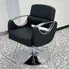 Cadeira de cabeleireiro moderna, cadeira de barbeiro reclinável, cadeira de corte de cabelo ajustável e giratória específica para salão, cadeira para permanente, coloração e barbear