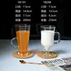 Copo Criativo Retrô para Suco, Chá com Leite, Milkshake, Copo Irlandês, Ins, Coração de Menina, Copo de Sobremesa, Copo de Café Retrô com Alça