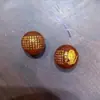 Estampagem a quente gravação a laser mantra ágata natural preta vermelha vidro contas soltas DIY Acessórios de miçangas artesanais cinábrio