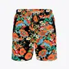 Temu Transfronteiriço 2025 Verão Masculino Shorts Hawaiian de Praia Largos Tamanho Europeu Amazon Calças Casuais de Cinco Pontos para Homens