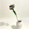 Rosa de Seda Simulada Sencilla Adornos Decoración para el Hogar Boda Decoración de Boda Flor Simulada Cabeza de Rosa Flores Falsas
