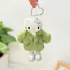 Muñeco de Peluche Colgante de Gatito de Piernas Largas Ropa de Bebé Muñeca Kt Accesorios de Muñeca Hija Falda sin Mangas de Perla de Gatito para Mujer
