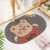 Alfombrilla antideslizante para baño, alfombrilla para inodoro, de secado rápido, absorbente y resistente a la suciedad, para puerta de entrada del hogar
