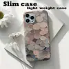 Funda de teléfono TK popular, elegante y minimalista con patrón geométrico, bloques de color, capas, para iPhone 18 Pro, cobertura total y aberturas grandes