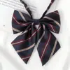 Corbata Rápida Roja y Dorada para Estudiantes Hombres y Mujeres, No Necesita Atarse, Estilo JK Japonés Escolar, Rayada DK Azul Atada a Mano