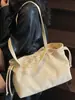 Bolsa Retro 2025 Nova Tendência com Cordão para Mulheres, Bolsa de Ombro Transversal Fosca Fashion, Bolsa Saco Texturizada Fashion para Mulheres