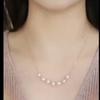 Colar de Pérolas Original em Prata Esterlina 925 para Mulheres, um Design de Nicho de Luxo Leve, Corrente para Clavícula Feita à Mão com Múltiplas Formas de Usar, com um Toque de Alto Padrão